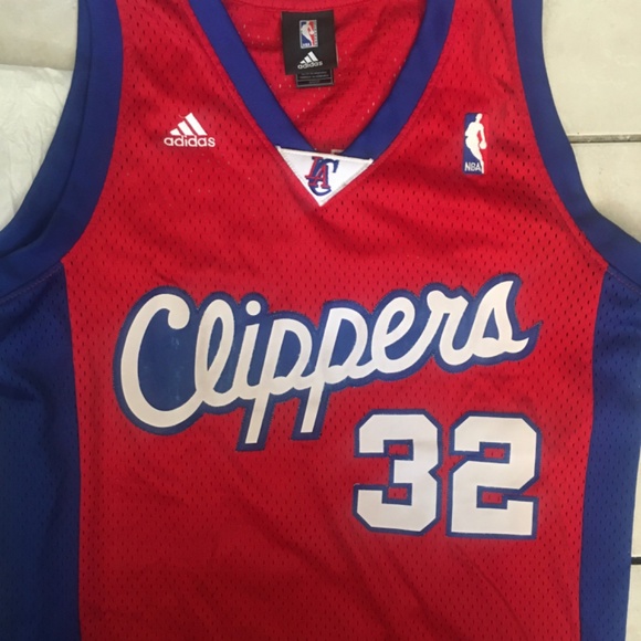 Men’s Vintage Blake Griffin 32 Red Adidas Jersey Los Angeles Clippers Sz Small - Picture 2 of 16